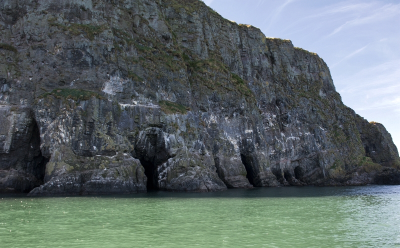 image of a side of the cliff from the sea view